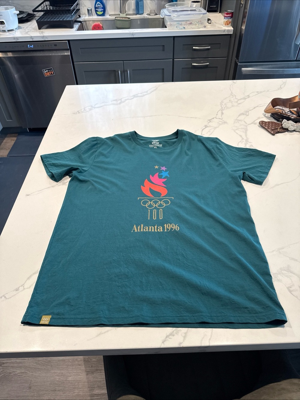 Heritage Teal Atlanta 1996 Olympic Graphic Tee